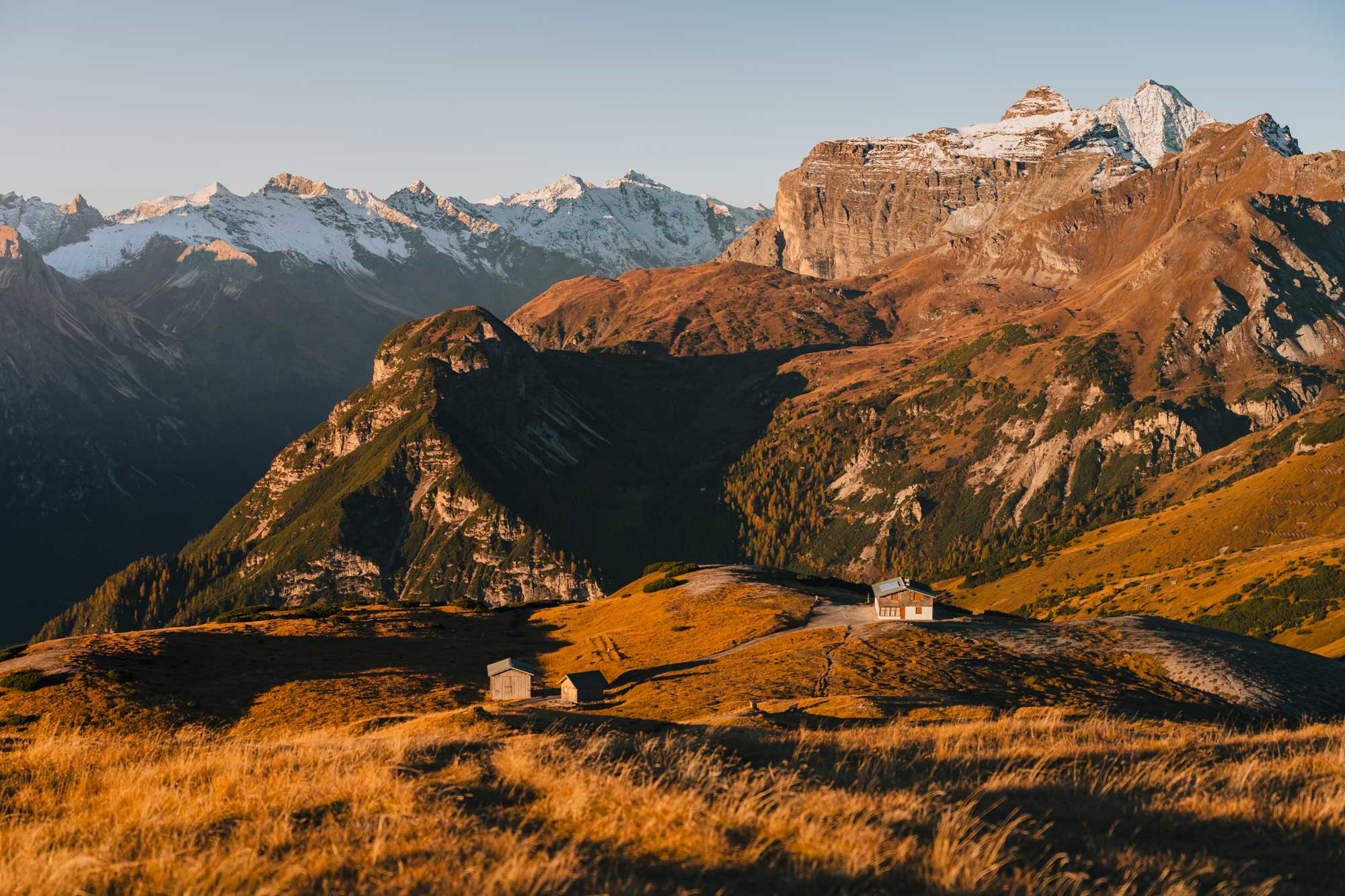 Herbst im Wipptal, Blick auf die Blaserhütte ©  Johannes Bitter