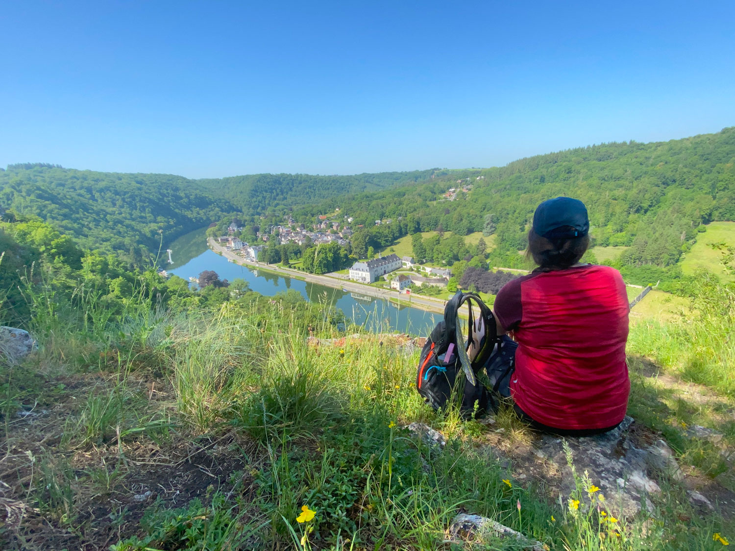 Ausblicksmoment über die Maas bei Waulsort in der Wallonie © Ricarda Große