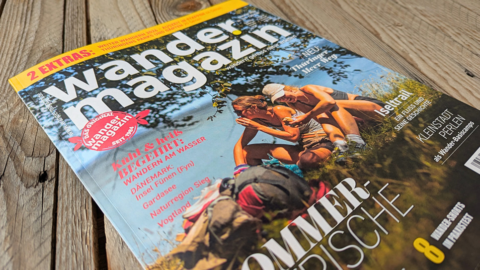 Sommerfrische mit der neuen Ausgabe des Wandermagazins © Ricarda Große