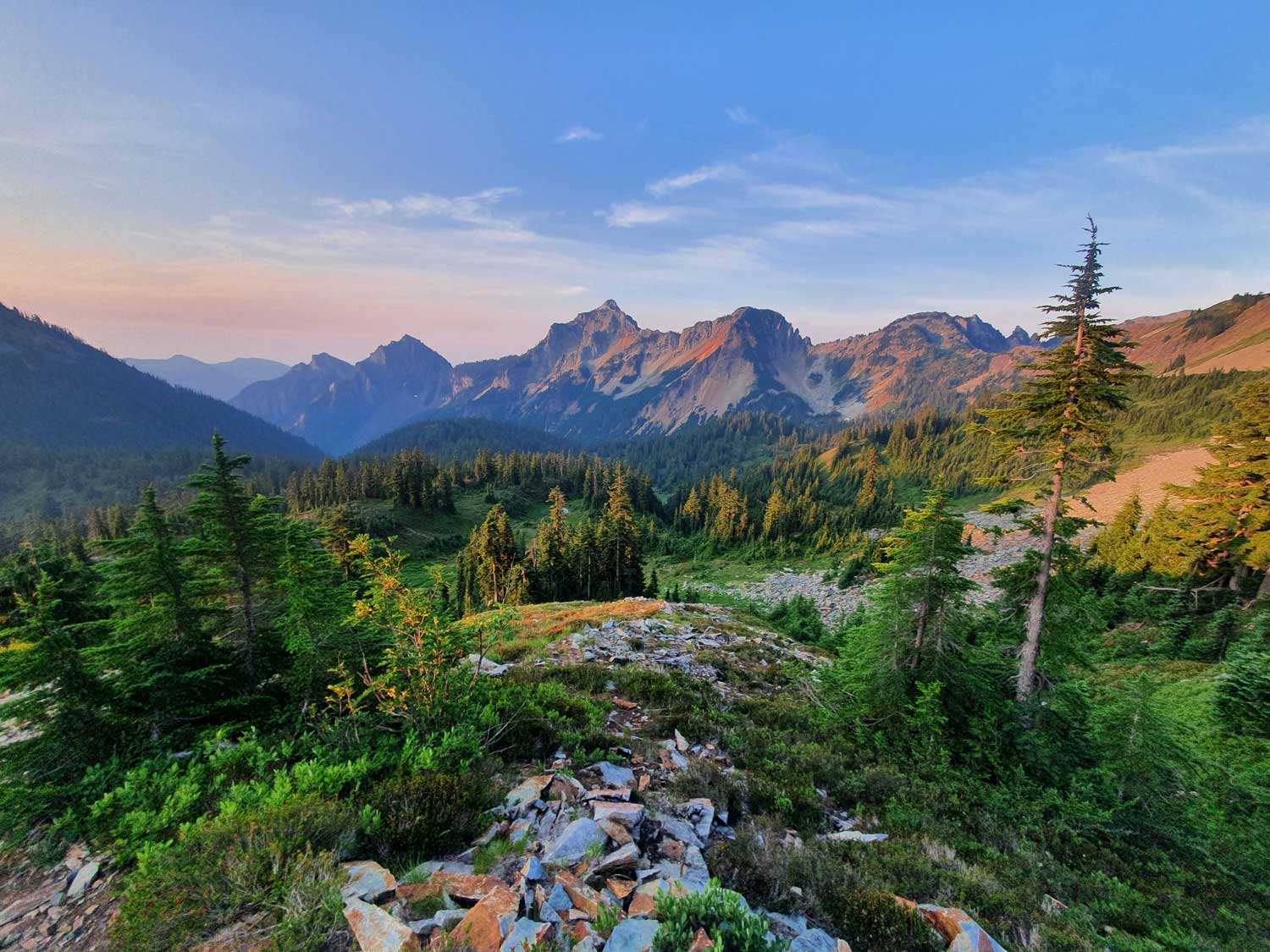 Die Northern Cascades, Pacific Crest Trail, Berglandschaft