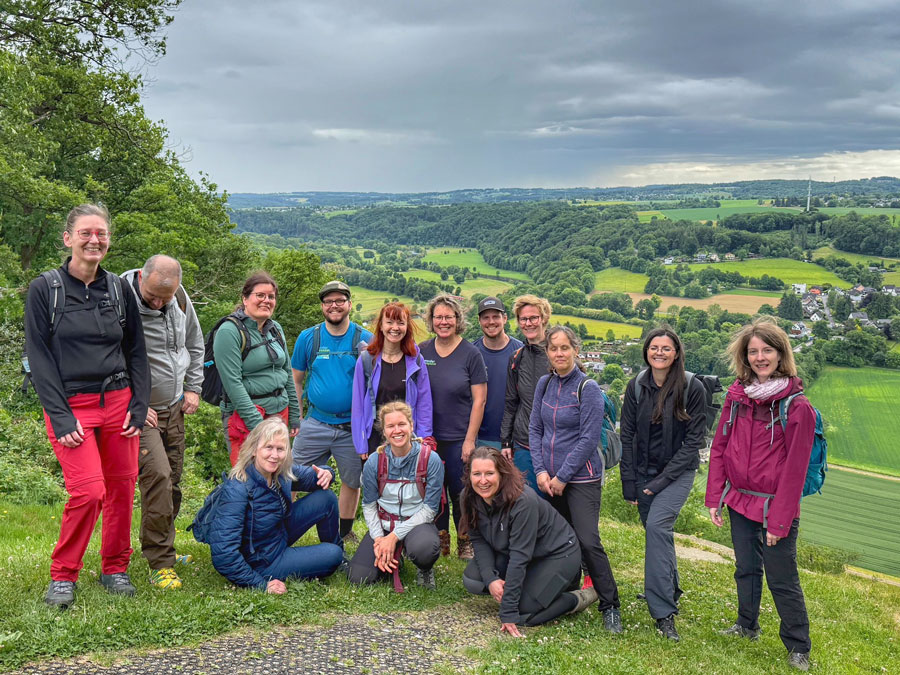 Teamfoto vom Wandermagazin