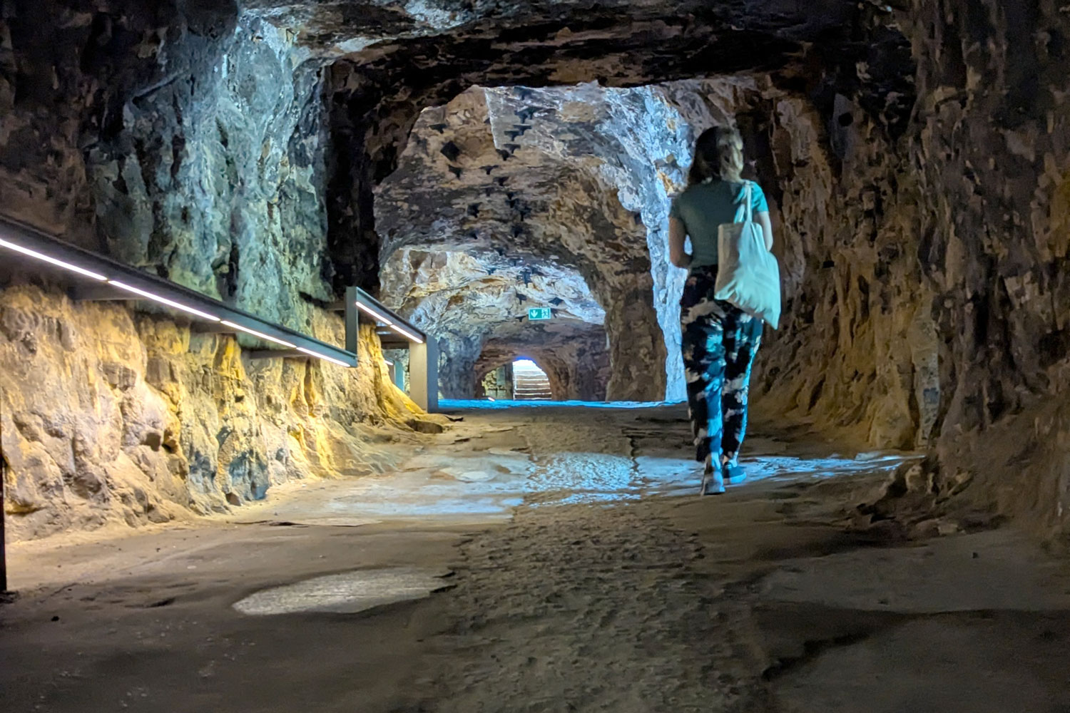 Gänge der Kasematten in Luxemburg Stadt