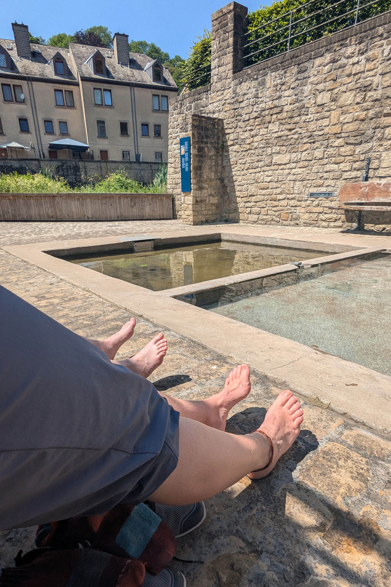 Kneippbecken auf Stadtwanderung