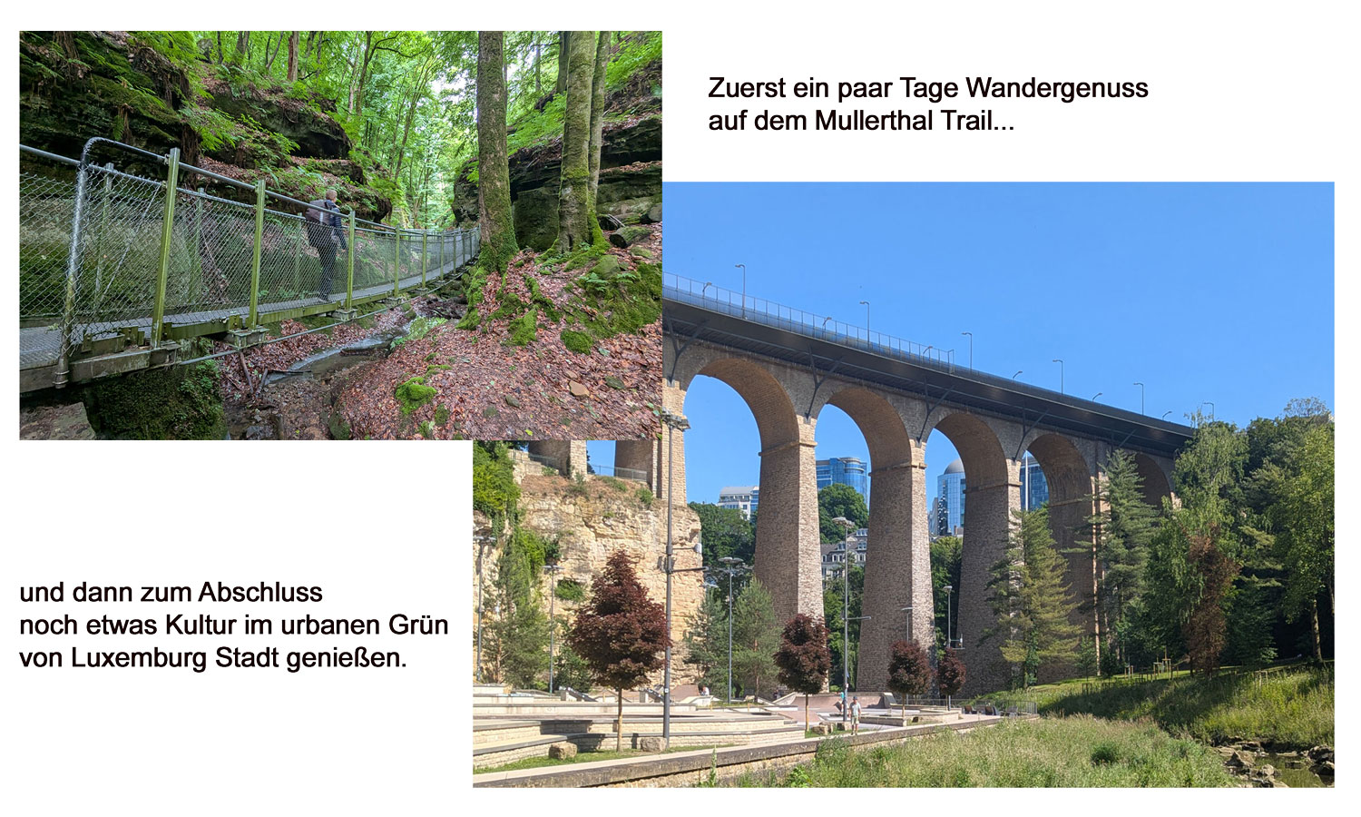 Wandergenuss und Stadterlebnis in Luxemburg