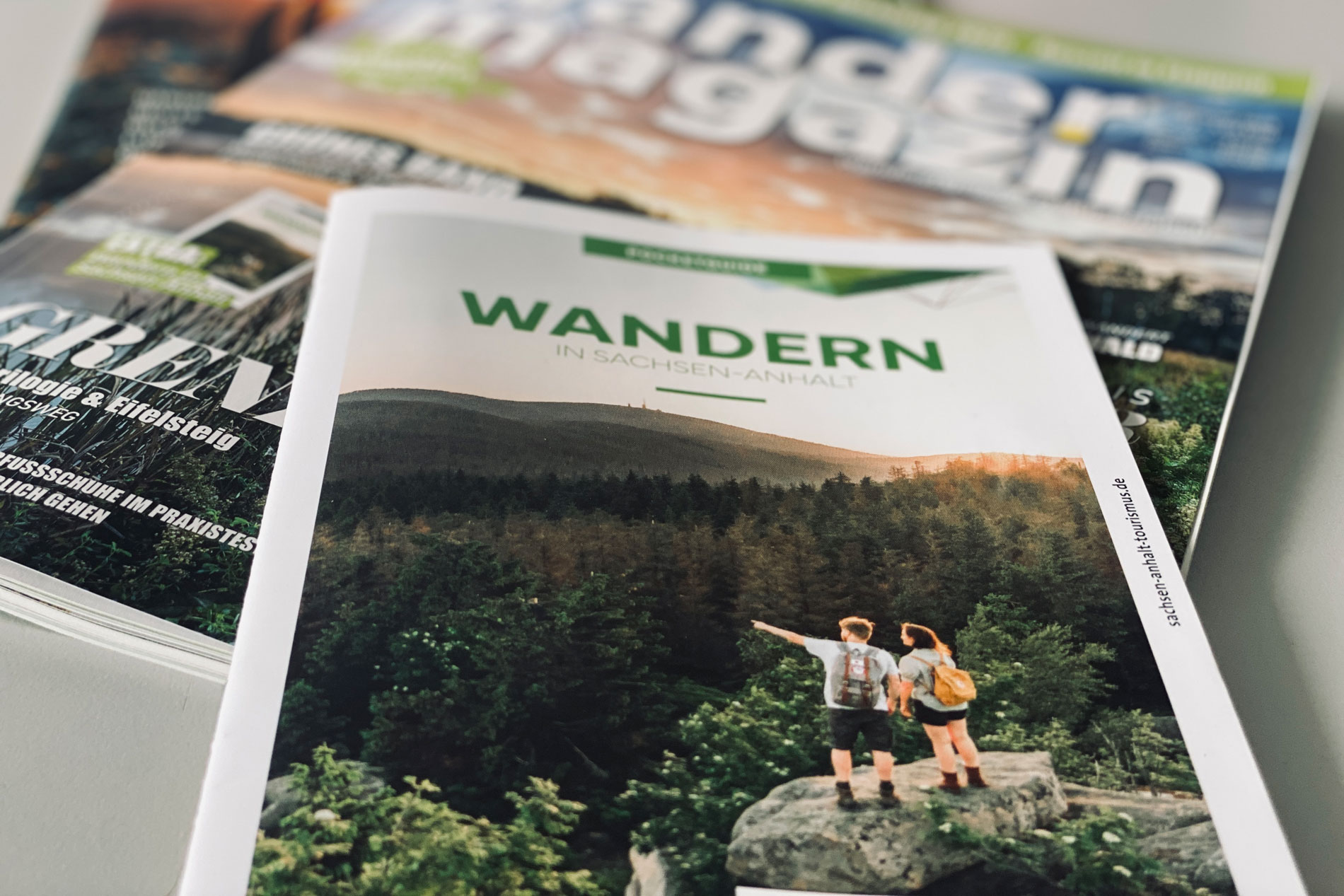 Foto vom Cover des Pocketguides Wandern in Sachsen-Anhalt