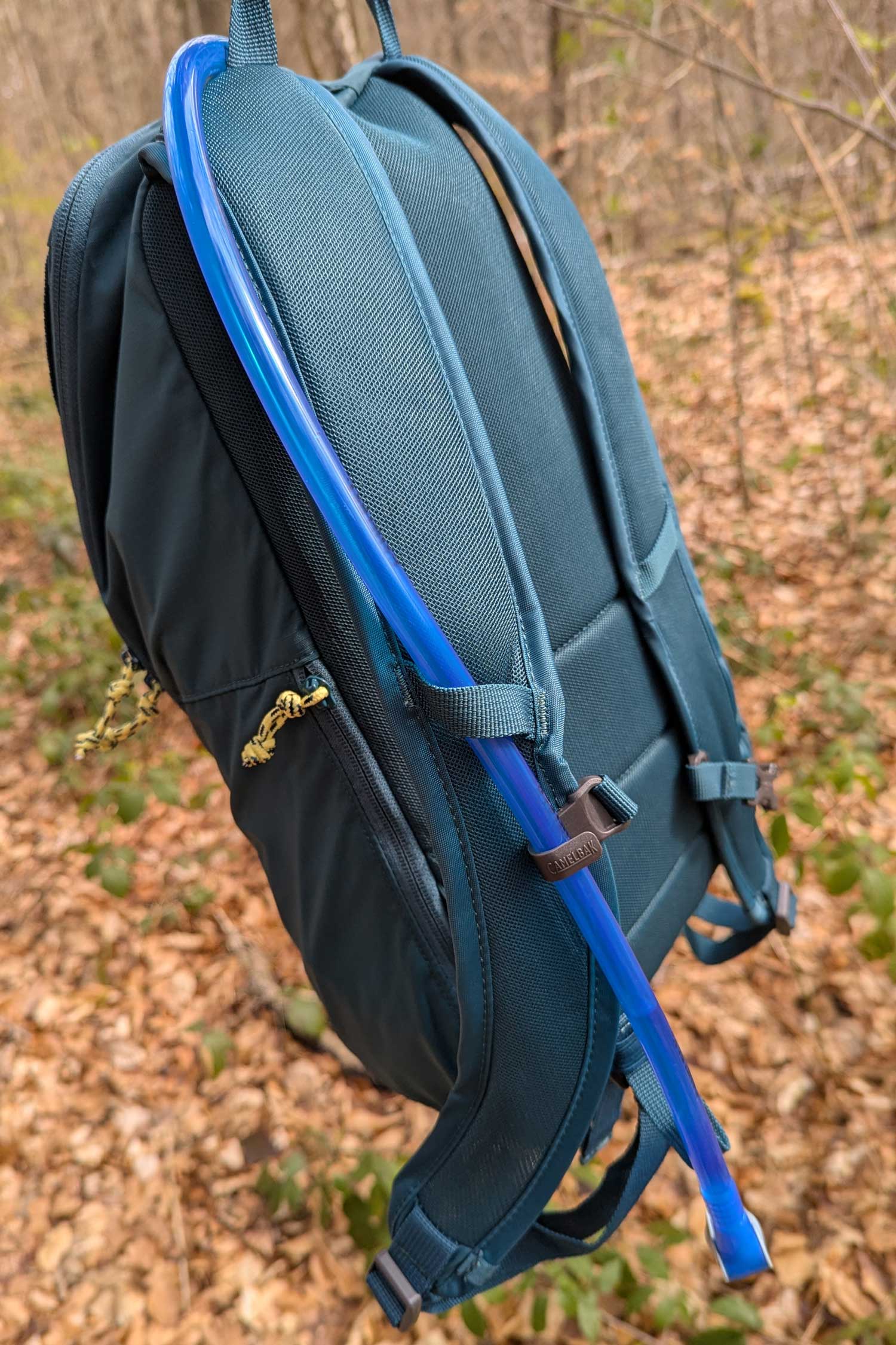 Rückenansicht eines Rucksacks 