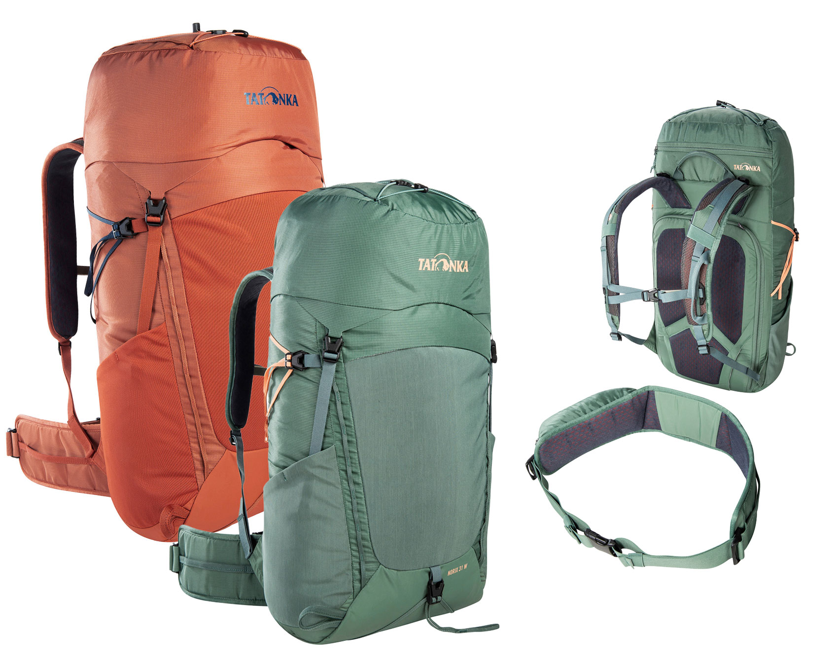 Ansicht der Rucksackmodelle Norix von Tatonka