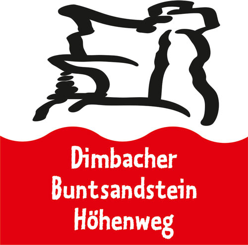 Wegemarkierung des Dimbacher Buntsandstein Höhenweg
