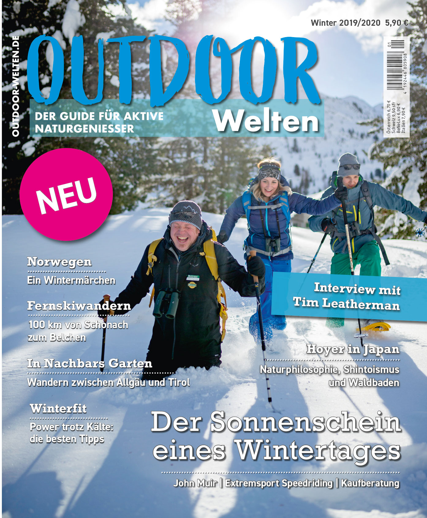 OutdoorWelten Winter 2019 cover