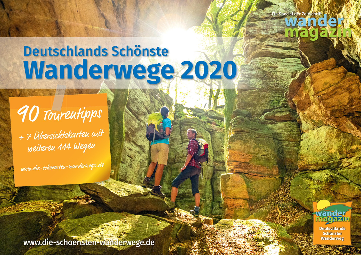 Titelseite Special: Deutschlands Schönste Wanderwege 2020 (mag cover)