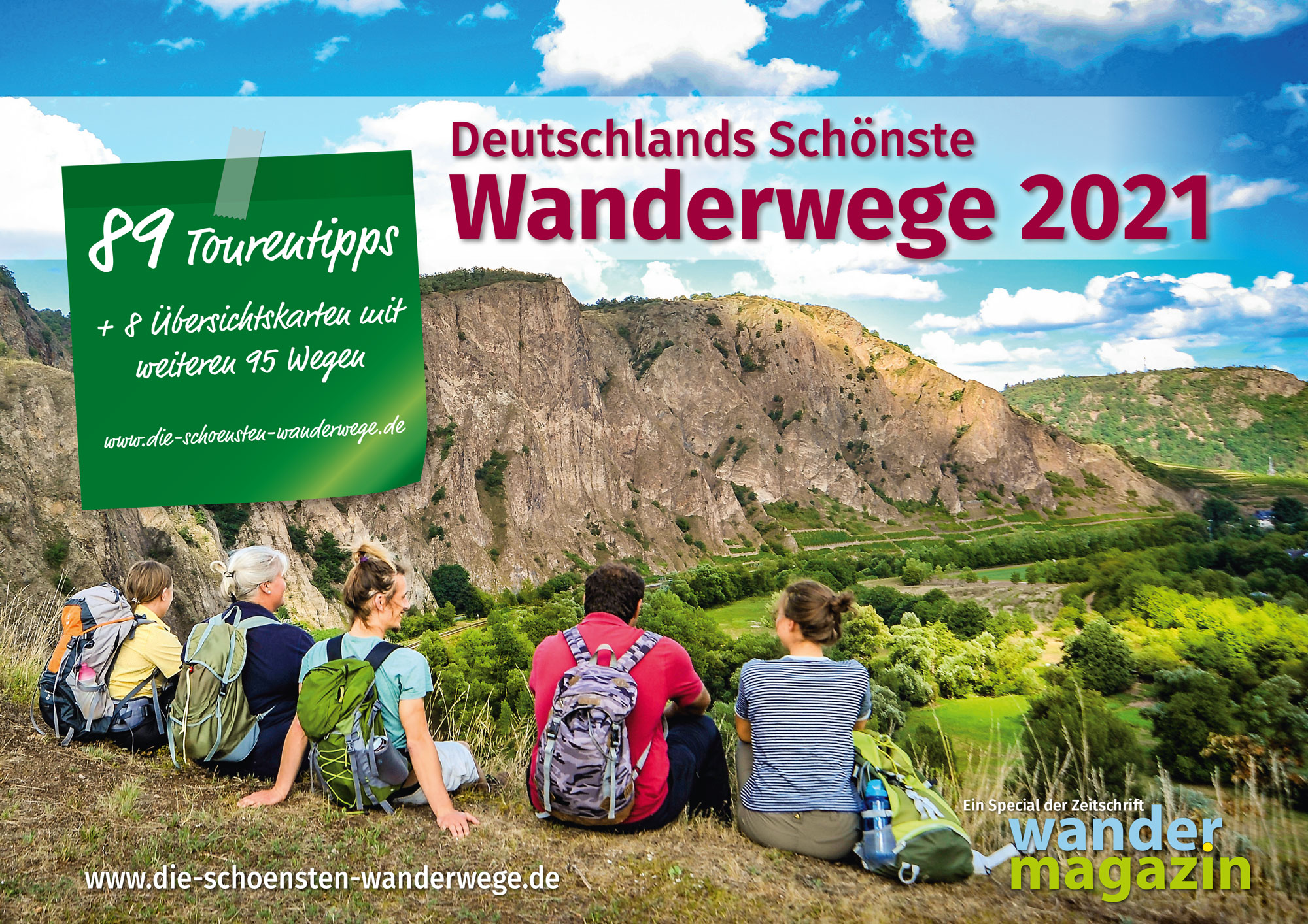 Titelseite Special: Deutschlands Schönste Wanderwege 2021 (mag cover)