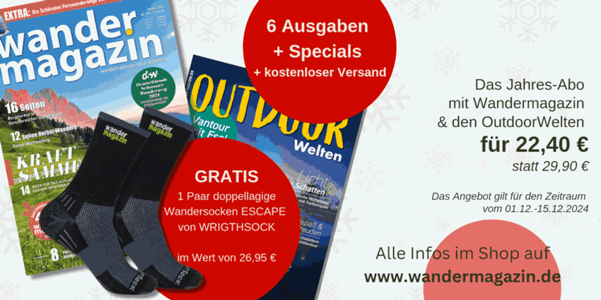 Anzeige Abo-Aktion Wandermagazin