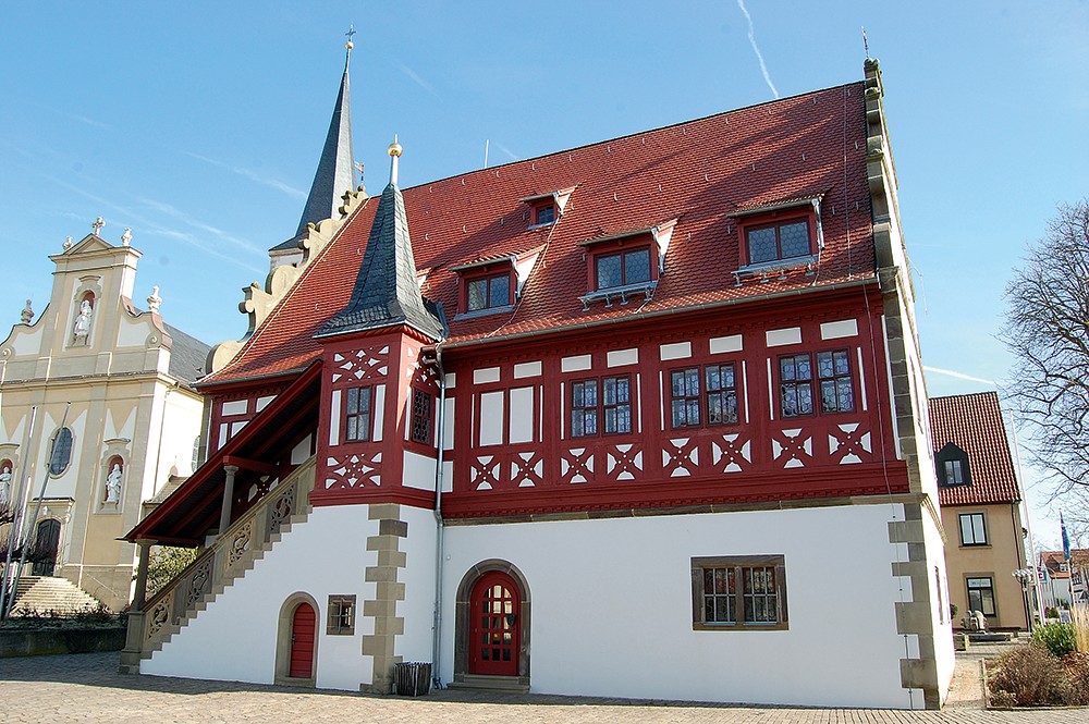 Das Rathaus von Grettstadt