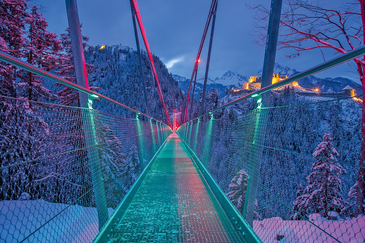 Fußgängerhängebrücke highline179 © Naturparkregion Reutte, Rolf Marke