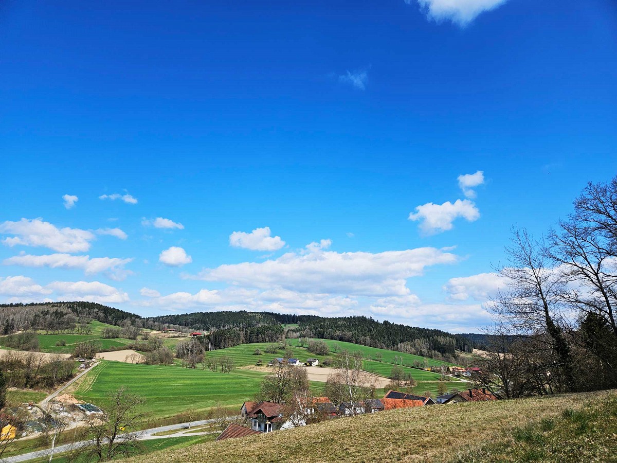 Aussicht über die hügelige Landschaft @ Anja Pfeffer