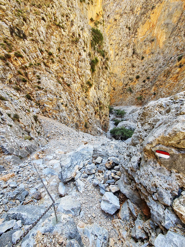 In der Aradena-Schlucht