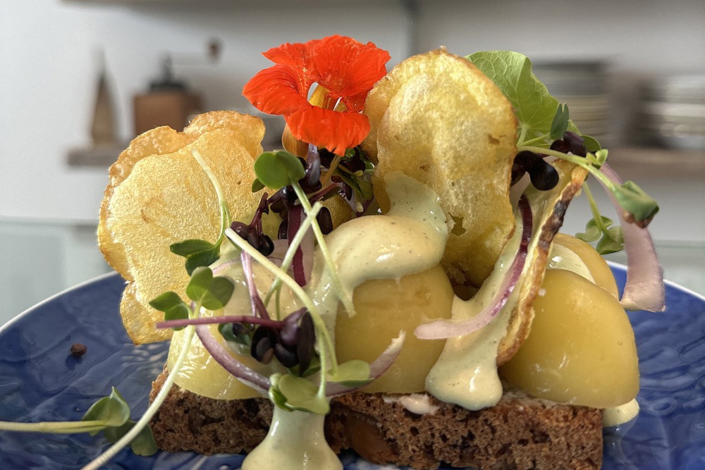 Kartoffelmad im Kafé Kammas ist ein Feuerwerk des guten Geschmacks. © Kafé Kammas