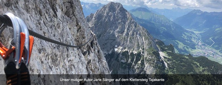 Klettersteig Tajakante