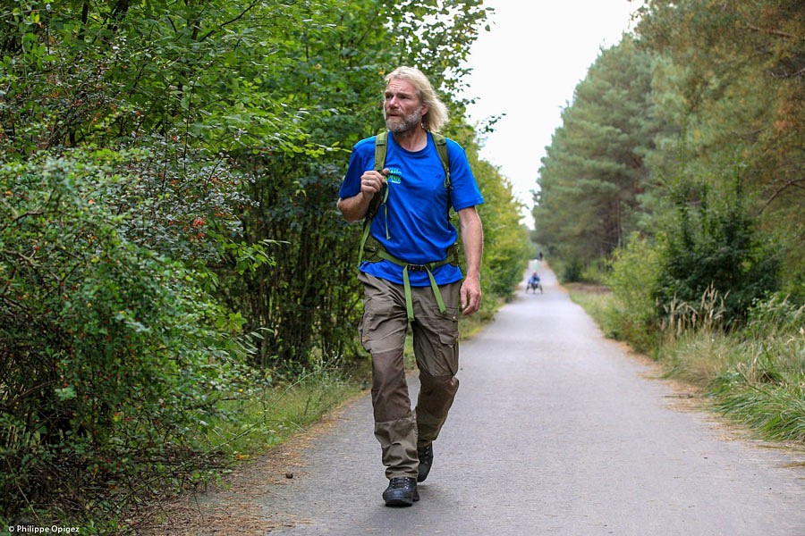 Thorsten Hoyer auf dem Mauerweg