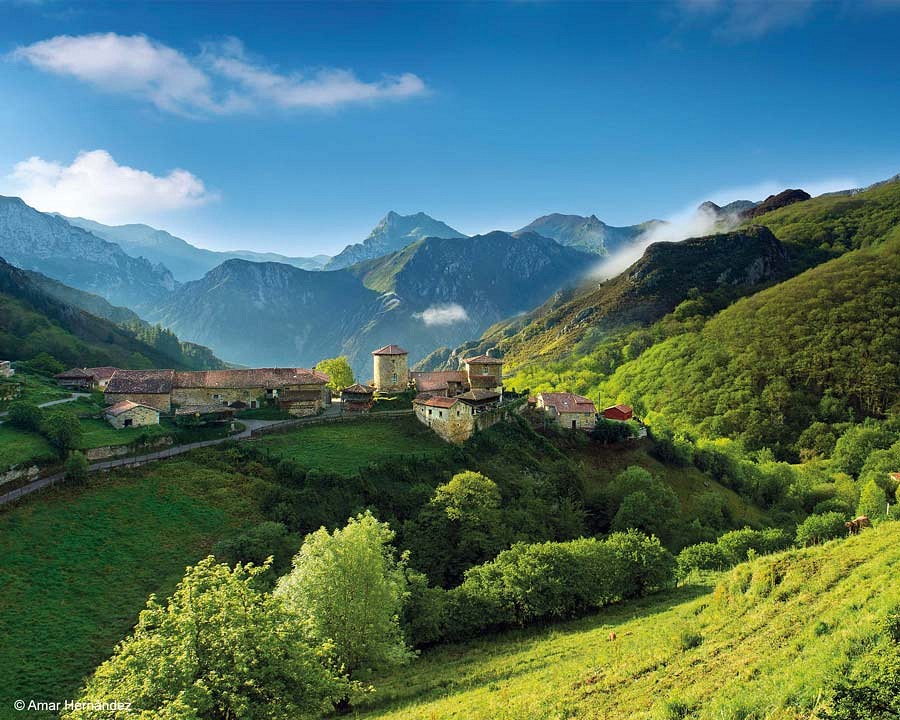 Bergdorf in Asturien
