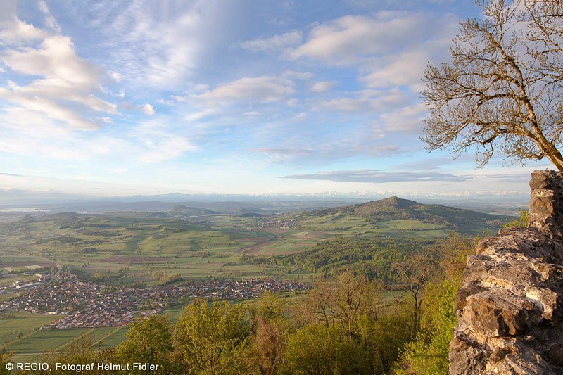 Aussicht vom Hohenhewen im Hegau