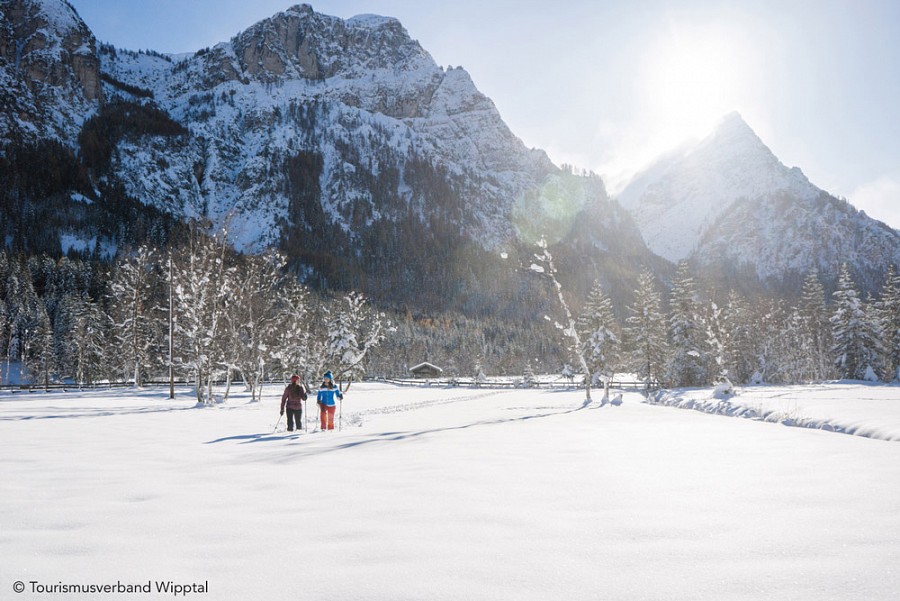 Schneeschuhwanderung bei Trins, Gschnitztal