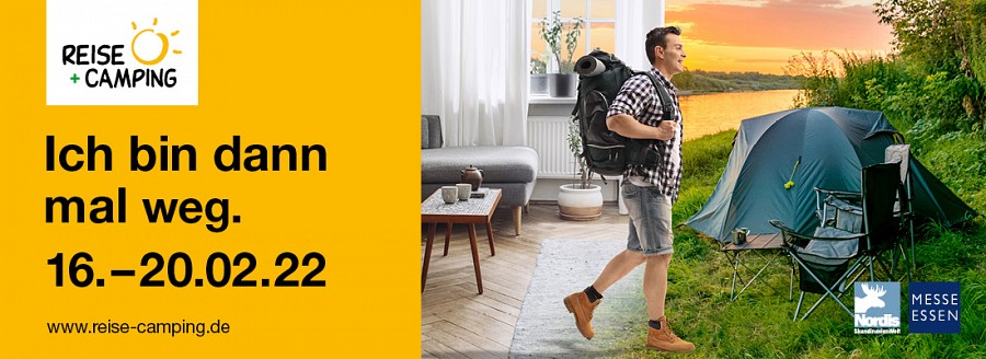 Anzeige Reise + Camping Messe 2022, Essen