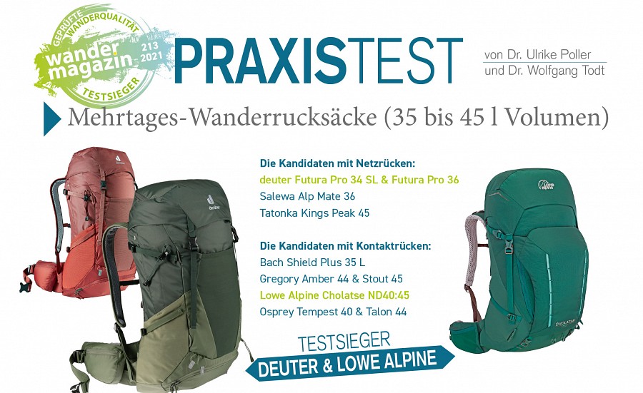 Praxistest Rucksäcke 35-45 l