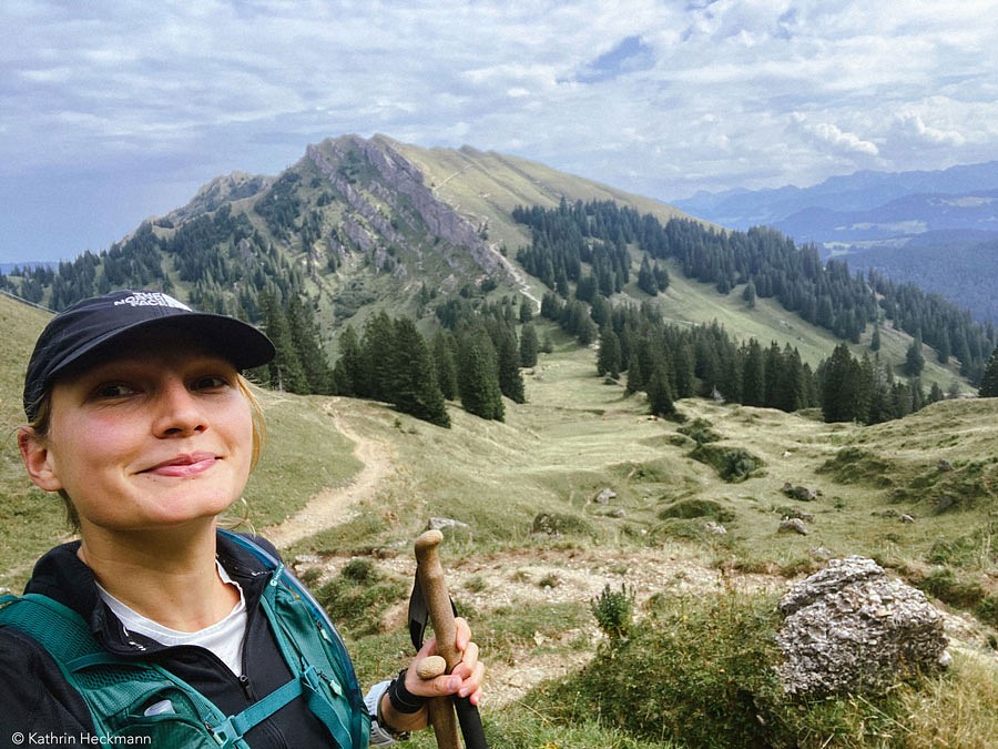 Kathrin Heckmann in den bayerischen Alpen