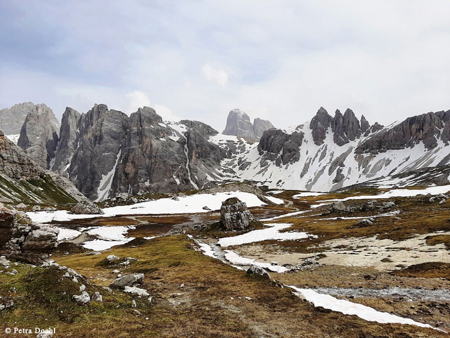 Bergpanorama in den Dolomiten