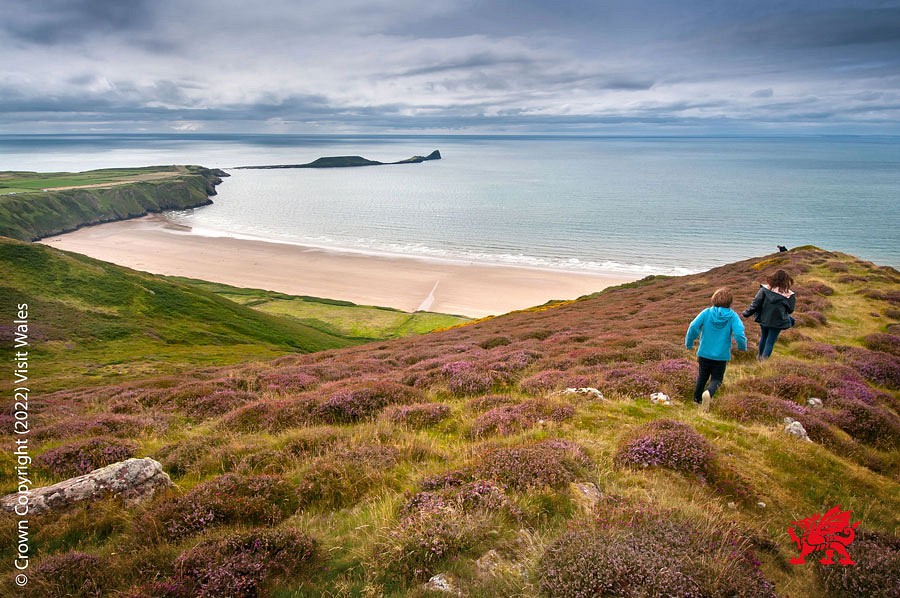 Küstenlandschaft am Wales Coast Path