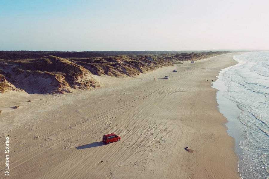 Campen am Meer in Dänemark