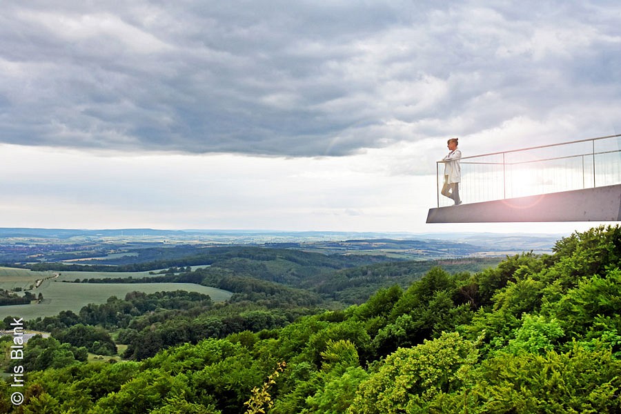 Aussichtsplatzform Skywalk auf dem Sonnenstein im Eichsfeld