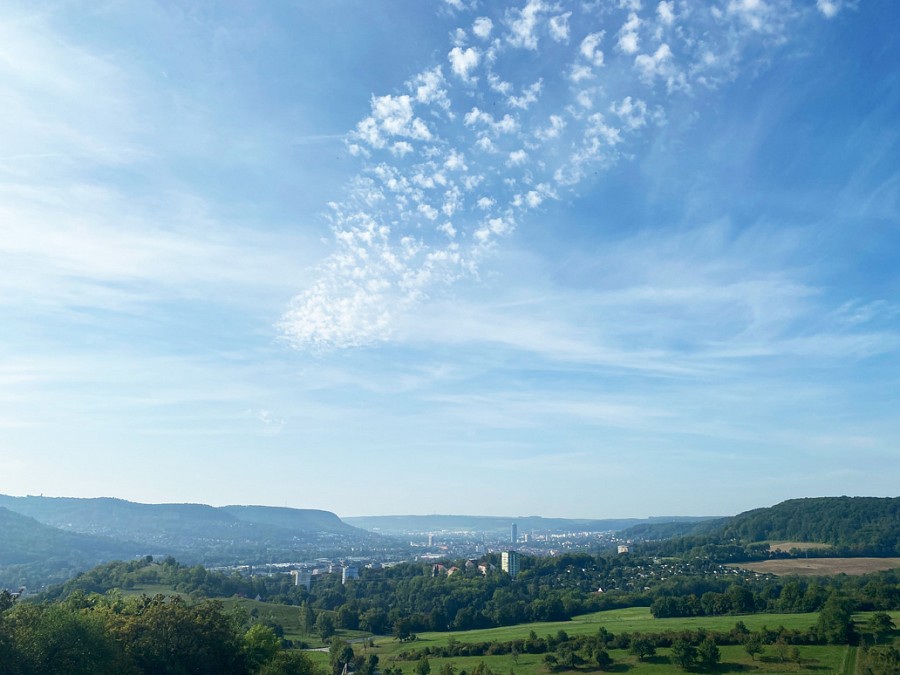 Blick auf Jena, Saale-Unstrut