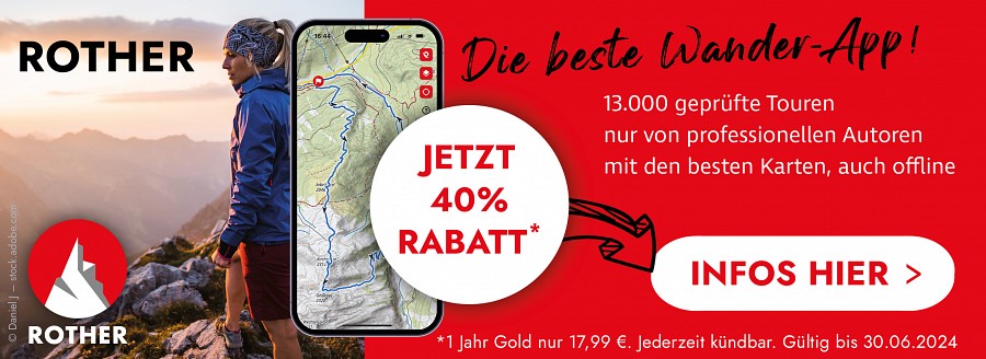 Anzeige Bergverlag Rother App