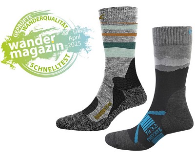 Wandersocken im Schnelltest