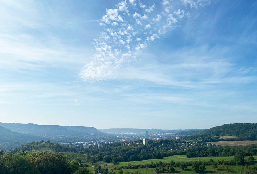Blick auf Jena und das grüne Umland