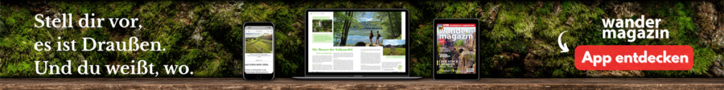 Banner für Wandermagazin-App